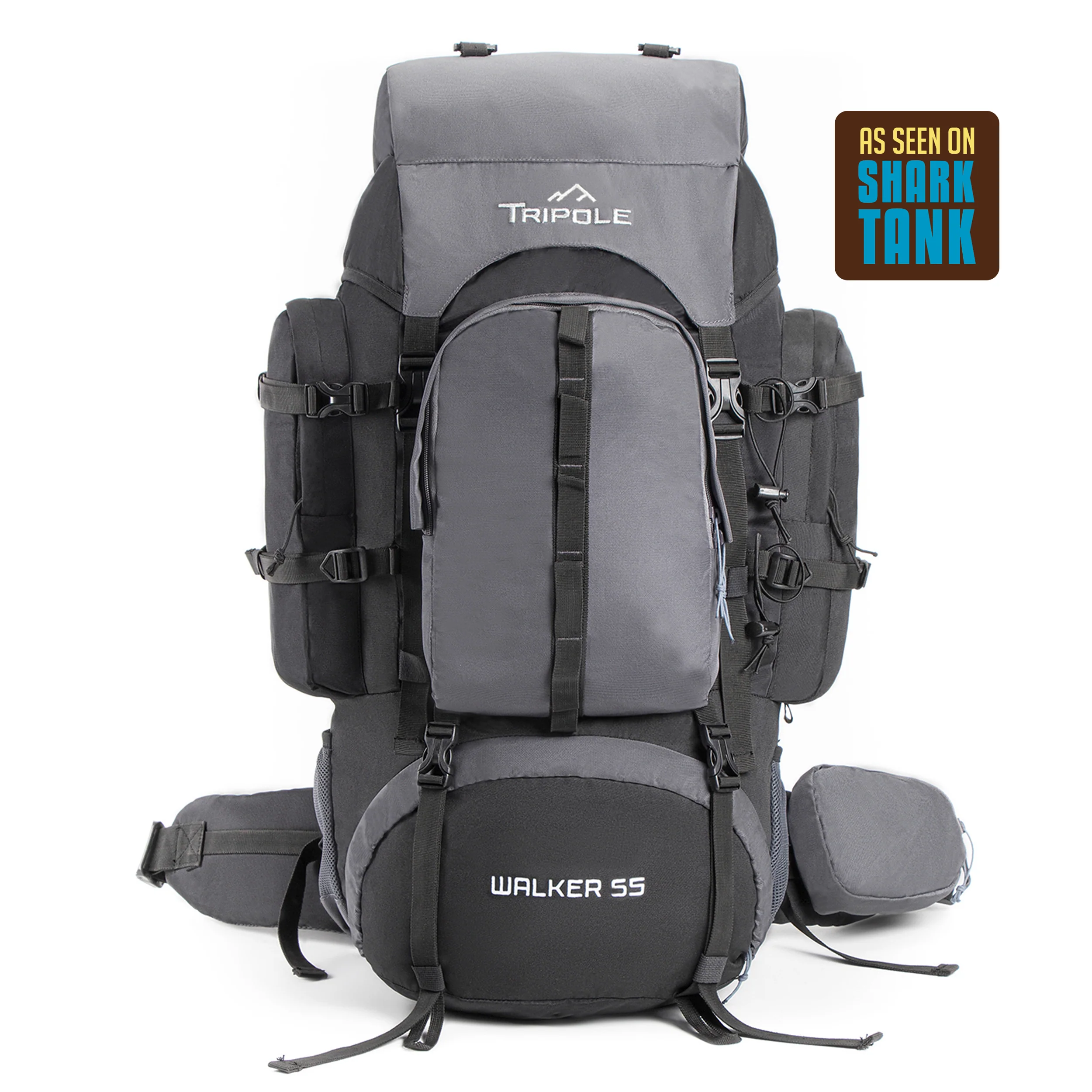 Tripole Walker 65 Litre Rucksack for Trekking and Travel | Laptop Sleeve | Water Repellent | Rain Cover | 3 Year Warranty