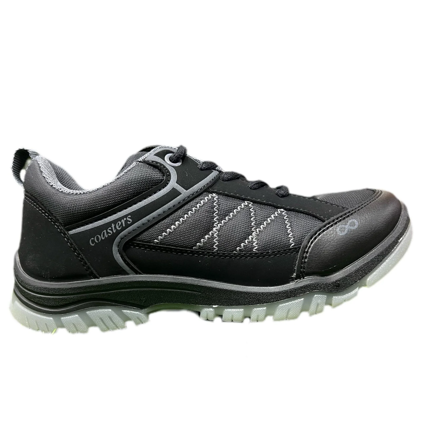 CTR Trek-1 Low Ankle Big Size Lightweight Trekking Shoes | Unisex | Black