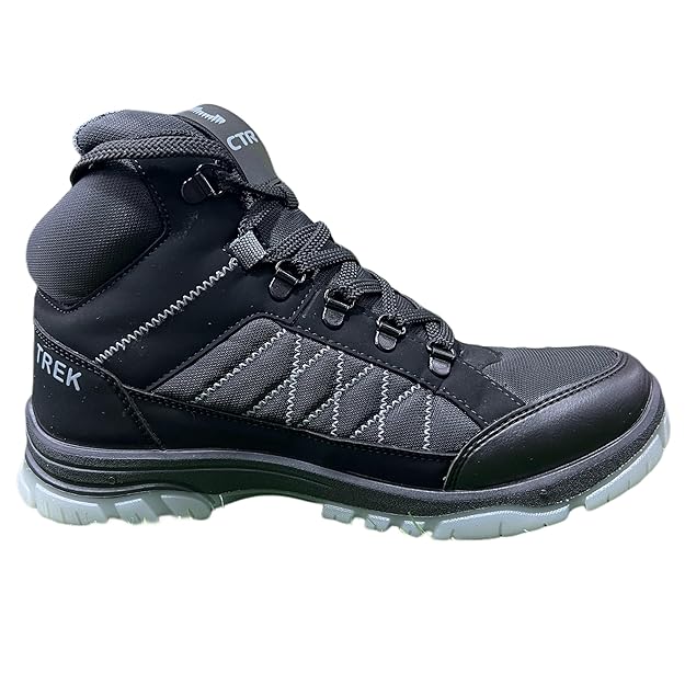 CTR Trek-2 High Ankle Lightweight Trekking Shoes | Unisex | Black